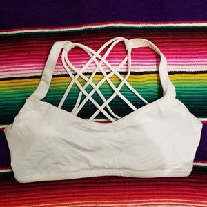 Lululemon white strappy bra